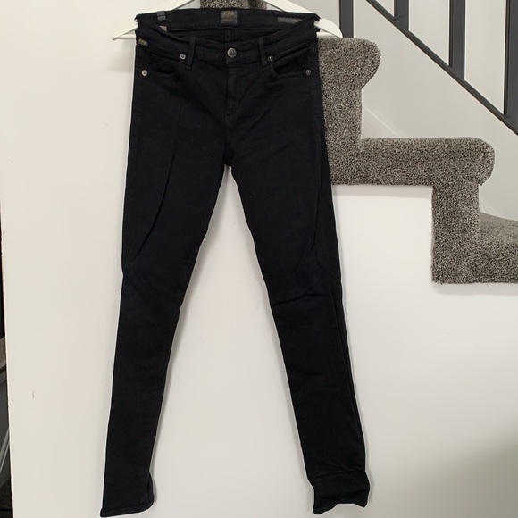 CITIZENS OF HUMANITY BLACK AVEDON SLICK SKINNY LEG JEAN - Picture 2 of 6